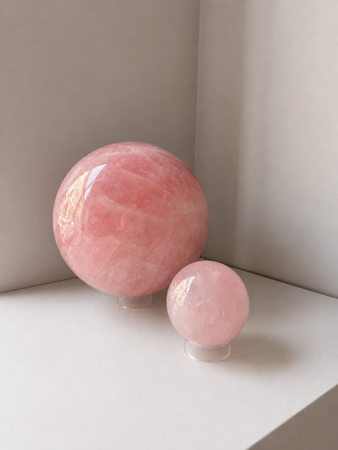Giant Rose Quartz Sphere Pietra Studio Milano