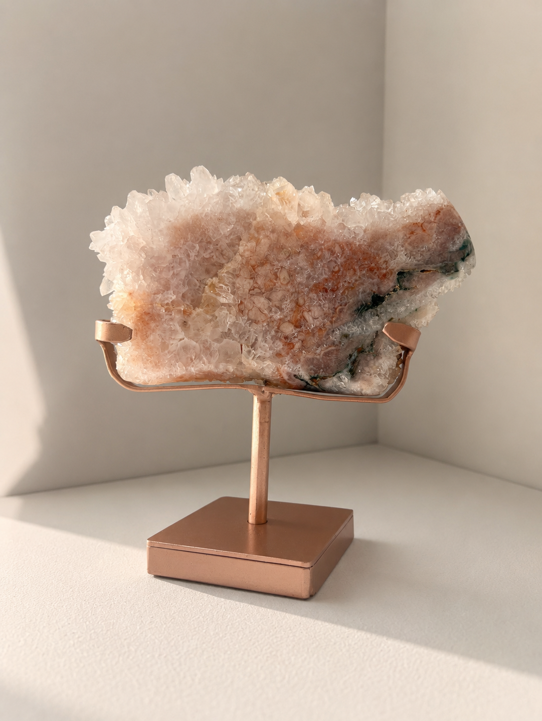 Heulandite Pink Quartz by Pietra Studio Milano