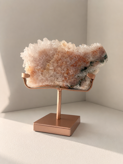 Heulandite Pink Quartz by Pietra Studio Milano