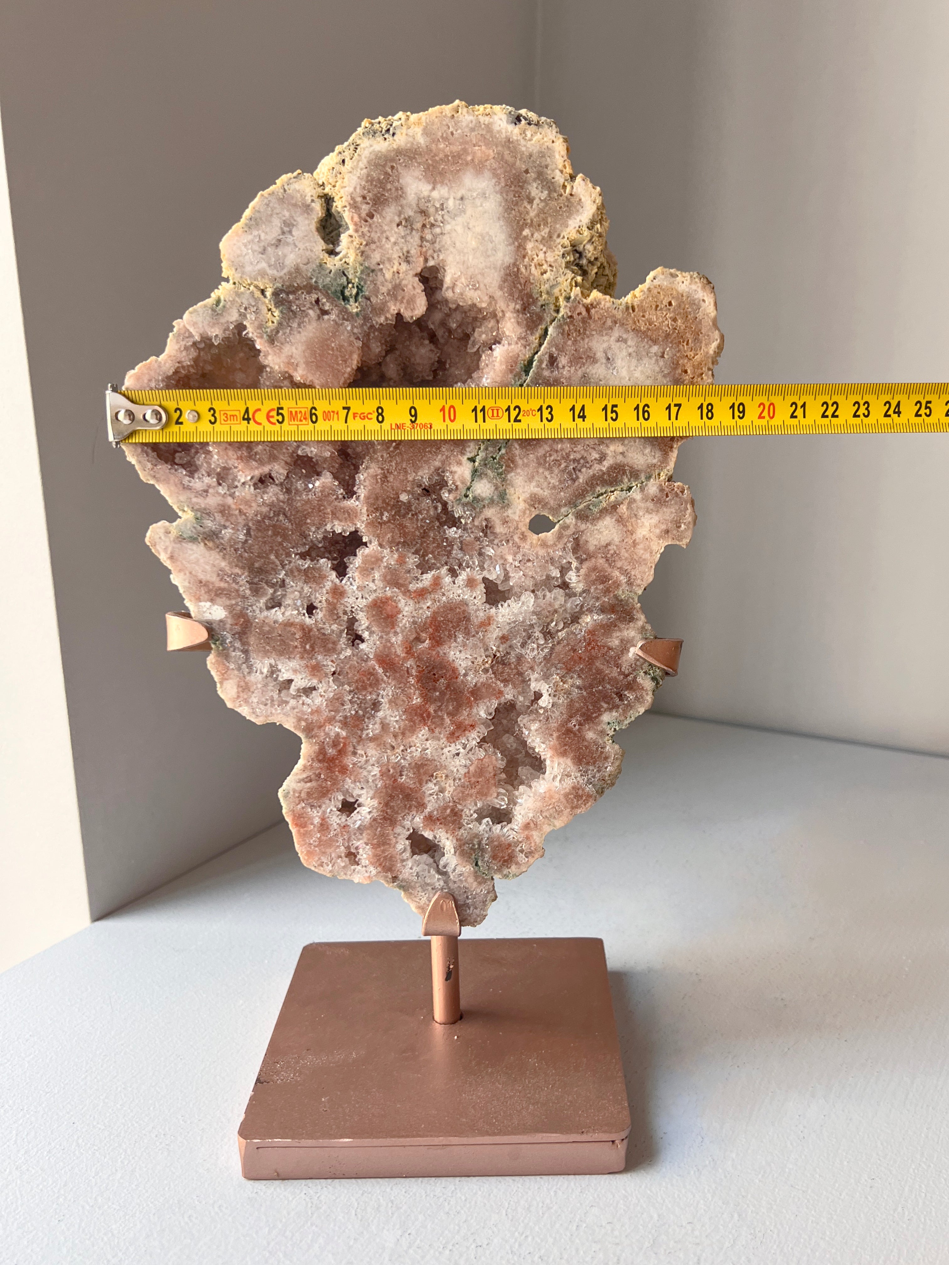 Coppia di Ametista Rosa - Cuore Geode