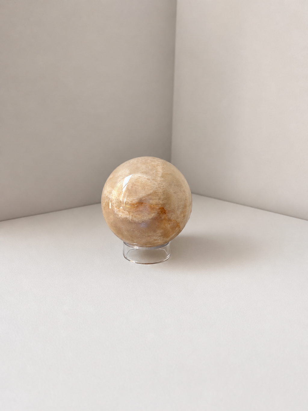 Peach Moonstone by Peitra Studio Milano