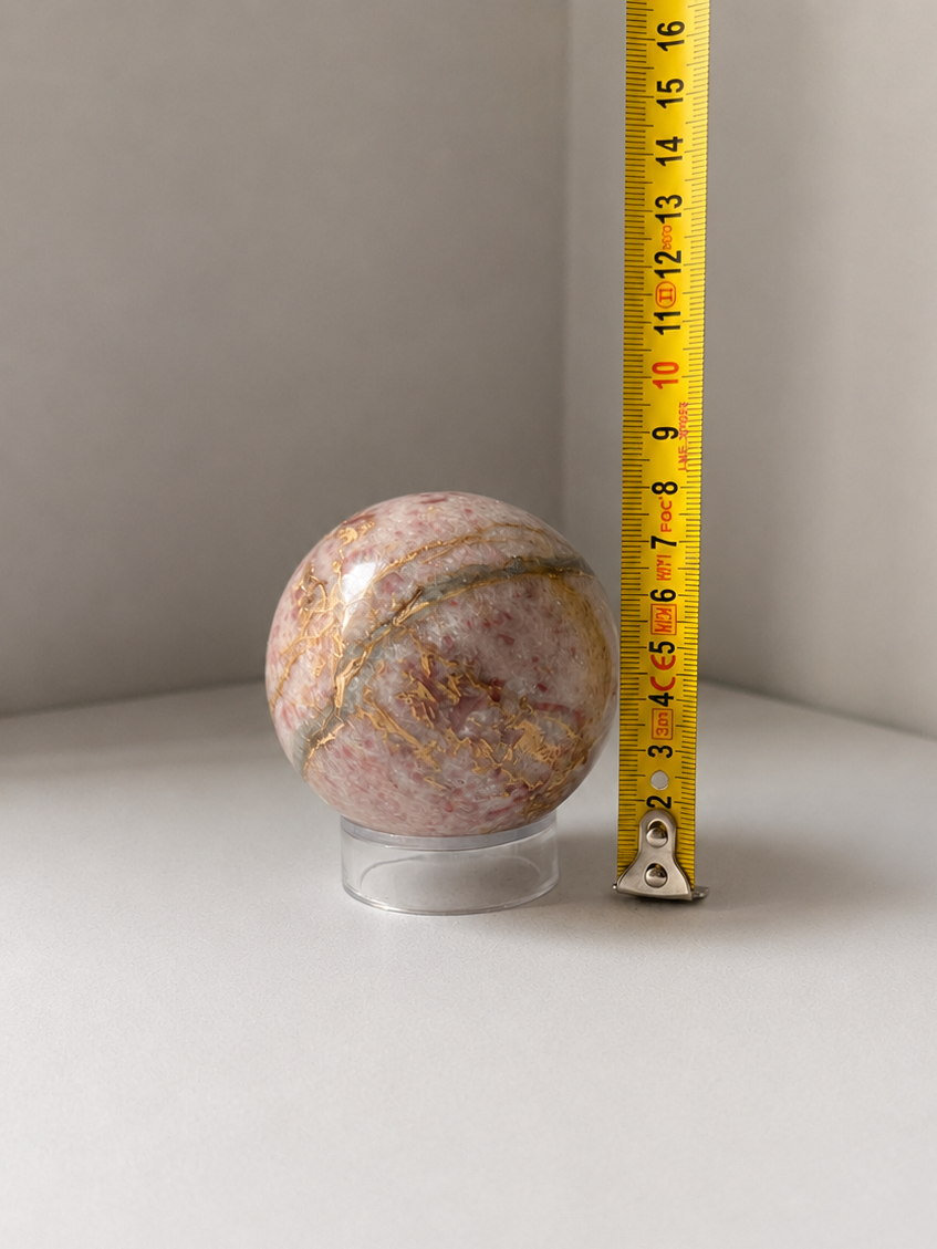Pink Calcite Sphere by Pietra Studio Milano